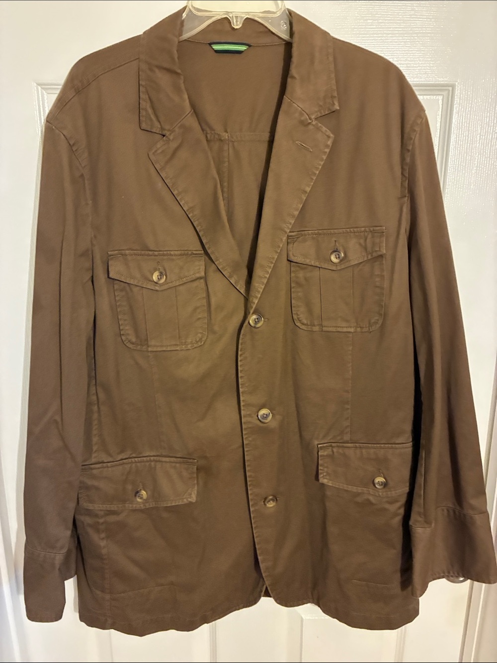 Sonoma Brown Button-Front Military Field Jacket